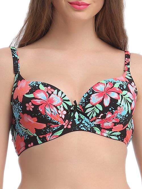 multi colored cotton tshirt bra - 11357565 - Very Small Image - 1