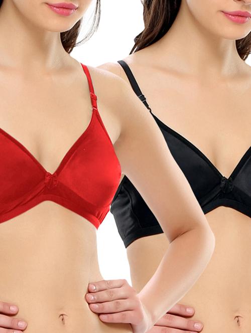 set of 2 bow patch bra - 11357617 - Very Small Image - 1