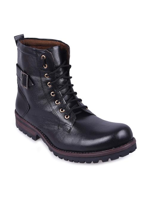 black leather high ankle boot - 11359433 - Very Small Image - 1