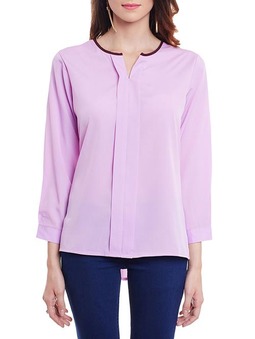 solid purple regular top - 11360277 - Very Small Image - 1