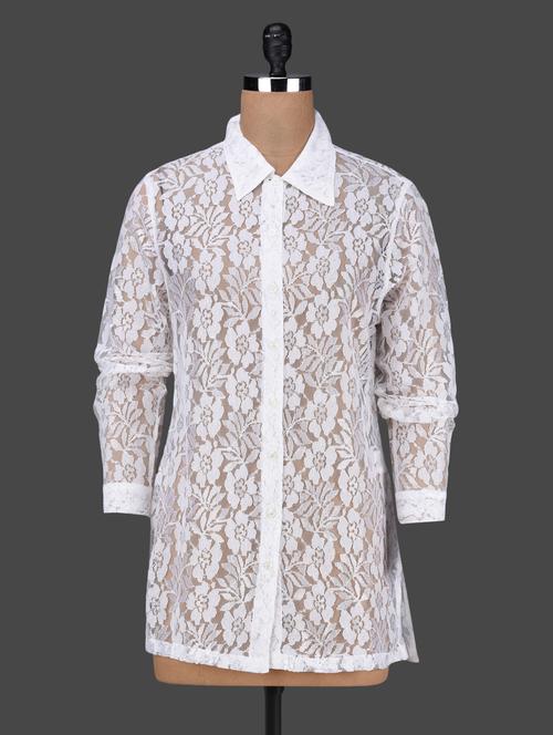 long sleeves lacy tunic - 1136457 - Very Small Image - 1
