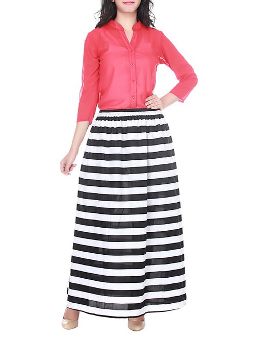 pink striped maxi dress - 11365976 - Very Small Image - 1