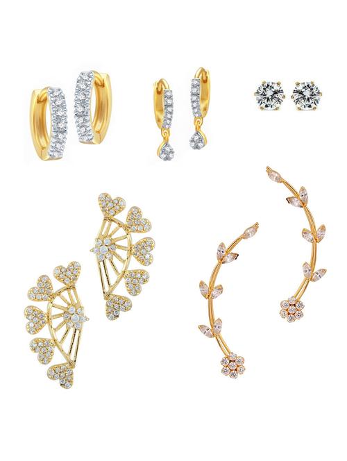 multi colored gold plated earring - 11366028 - Very Small Image - 1