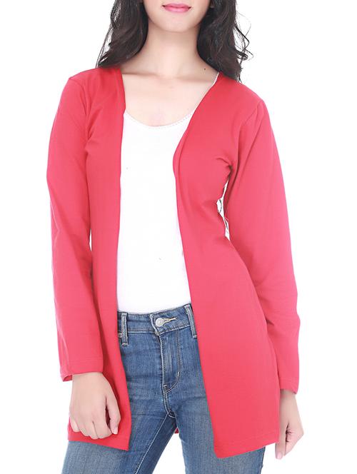 red cotton summer jacket - 11366636 - Very Small Image - 1