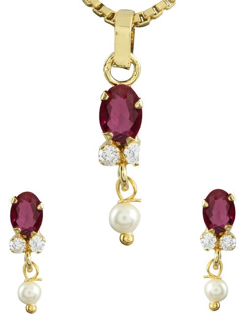 pink gold plated pendant - 11367008 - Very Small Image - 1