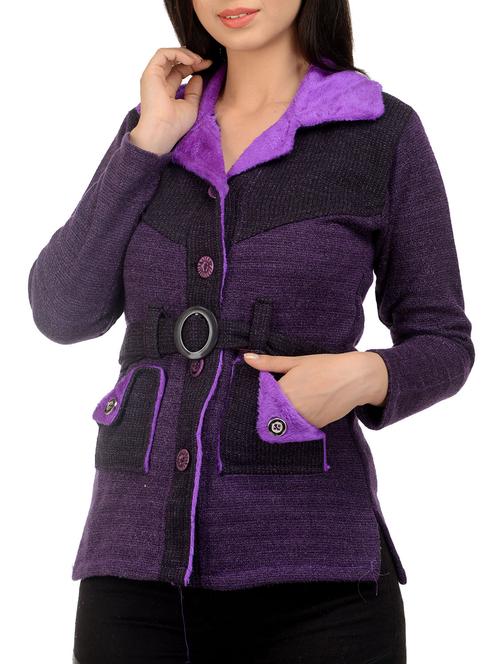 purple polyester jacket - 11368022 - Very Small Image - 1