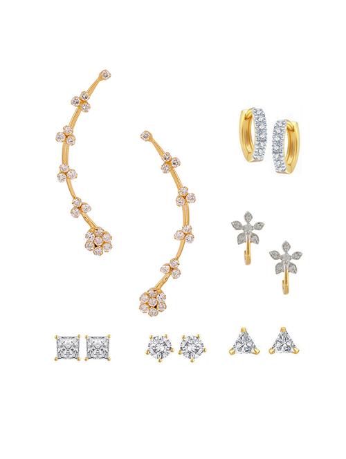 multi colored gold plated earring - 11368802 - Very Small Image - 1