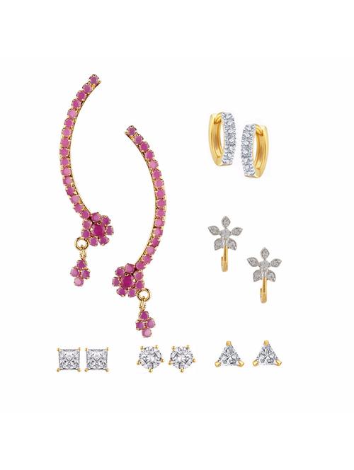 multi colored gold plated earring - 11368826 - Very Small Image - 1