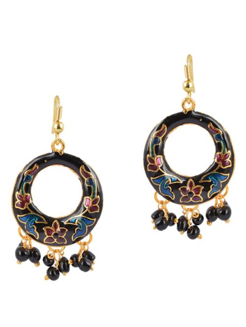multi colored brass drop earring - 11369161 - Very Small Image - 1