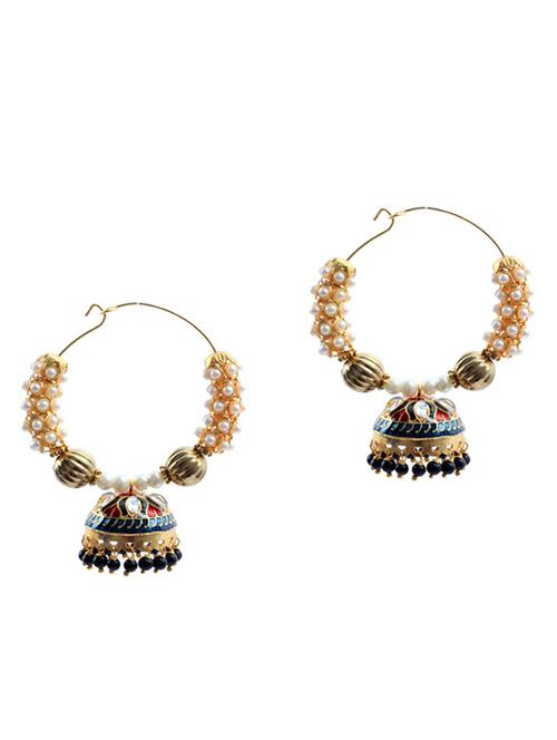 multi colored brass balli earrings - 11369901 - Very Small Image - 1