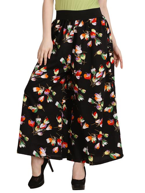 black crepe palazzos - 11370933 - Very Small Image - 1