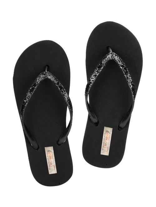 black shimmer flip flop - 11374174 - Very Small Image - 1