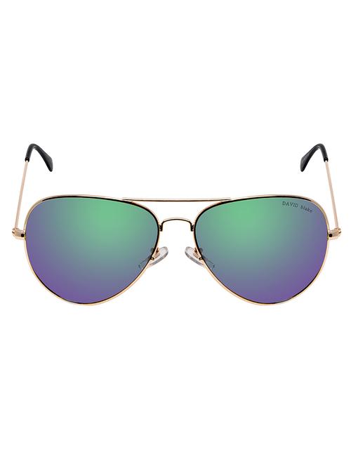 david blake green mirror aviator sunglass - 11374488 - Very Small Image - 1