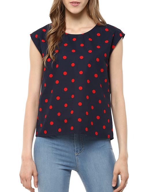 dark blue cotton regular top - 11375207 - Very Small Image - 1