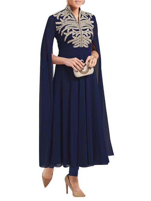 blue georgette kurta - 11375471 - Very Small Image - 1