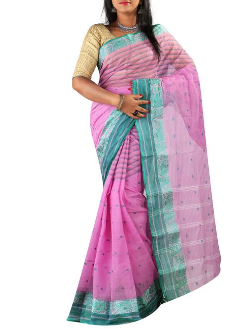 multi colored cotton saree with blouse - 11382496 - Very Small Image - 1