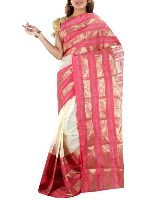 multi colored cotton saree with blouse - 11382504 - Very Small Image - 1