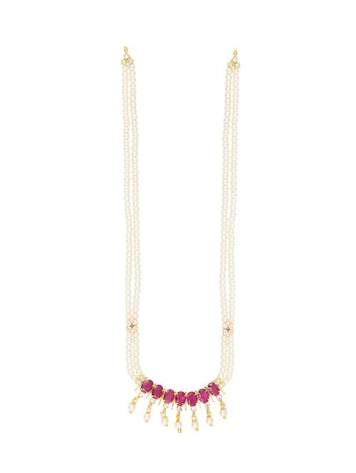 pink gold plated necklace and earrings - 11383134 - Very Small Image - 1