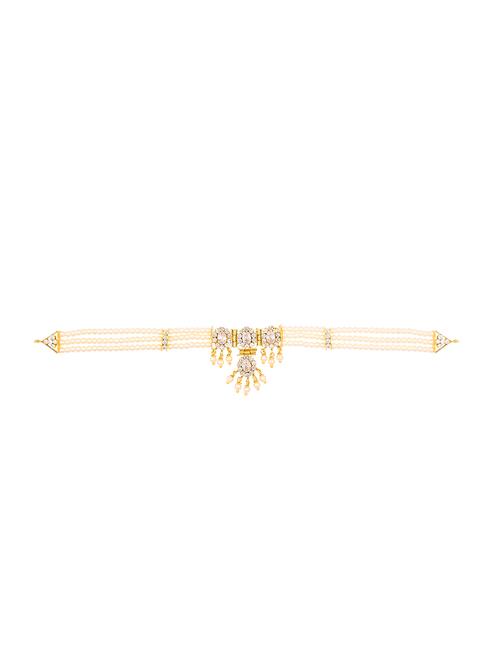 white gold plated choker necklace - 11383144 - Very Small Image - 1
