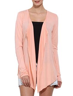 solid baby pink viscose shrug - 11392576 - Very Small Image - 1