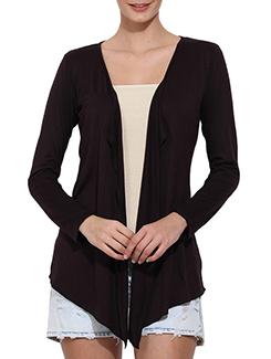 solid black viscose shrug - 11392577 - Very Small Image - 1