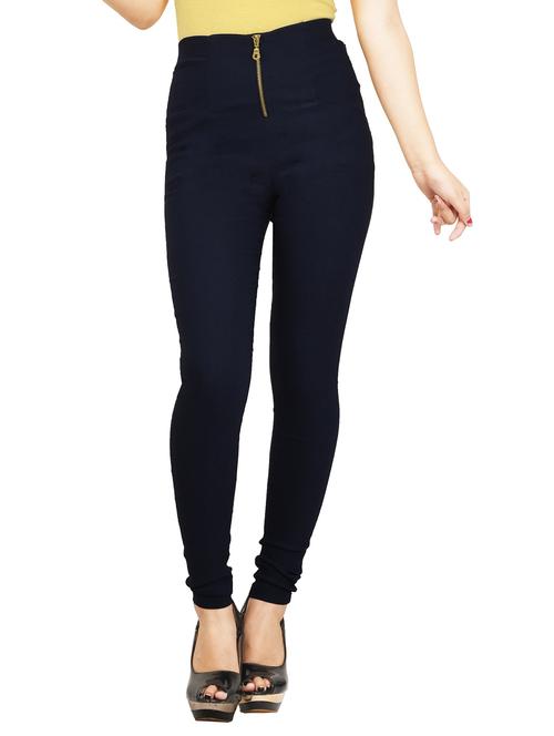 navy blue polyester jeggings - 11393492 - Very Small Image - 1