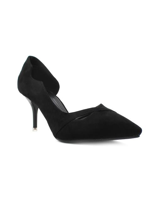 black fabric slip on pumps - 11395910 - Very Small Image - 1