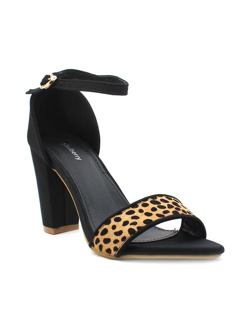 black fabric ankle strap sandal - 11395990 - Very Small Image - 1
