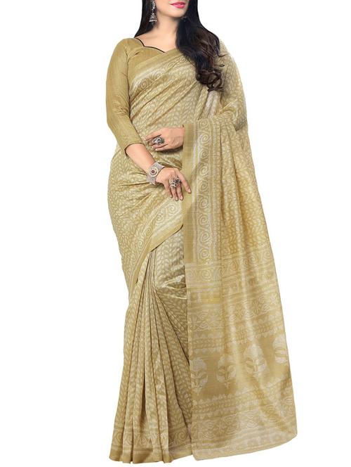 beige art silk bhagalpuri saree with blouse - 11400049 - Very Small Image - 1