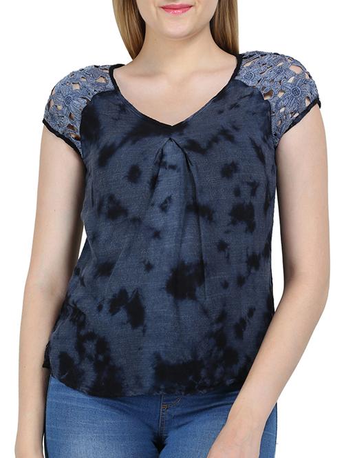 grey viscose regular top - 11402082 - Very Small Image - 1