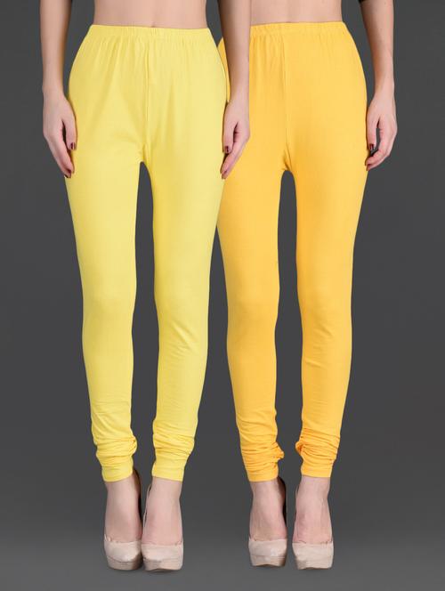 combo of two cotton lycra leggings - 1140247 - Very Small Image - 1