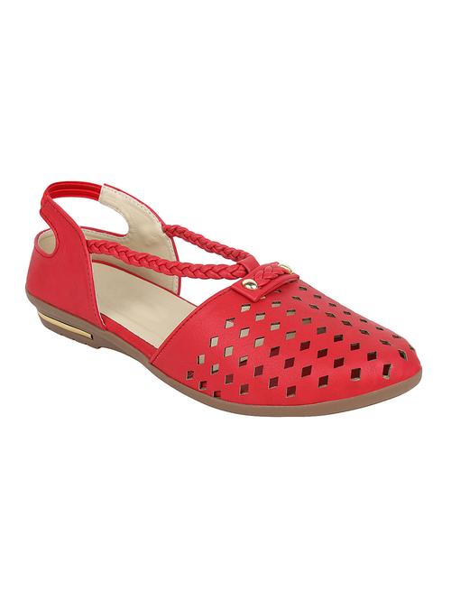 red leatherette sandal - 11406254 - Very Small Image - 1