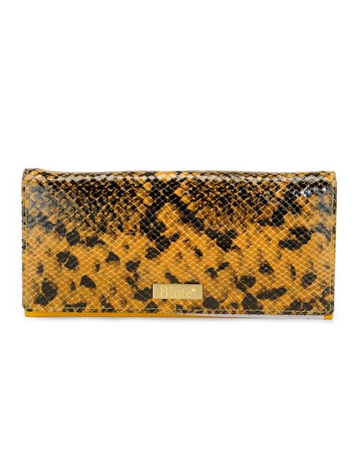 yellow leather wallet - 11410331 - Very Small Image - 1