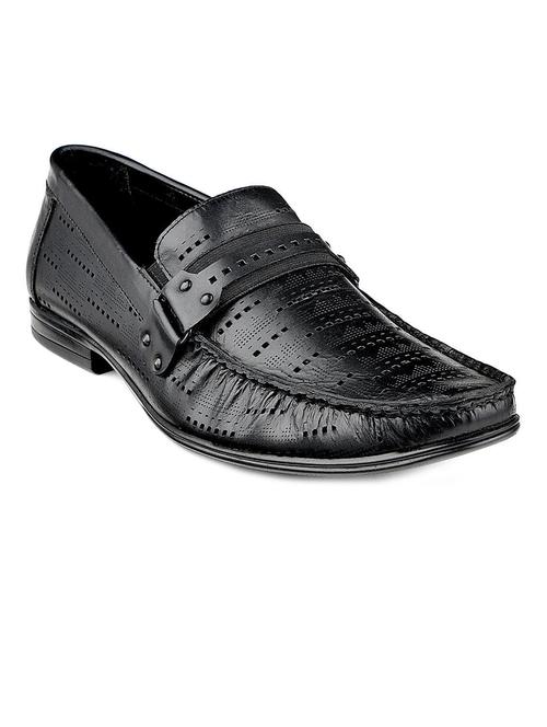black leather slip on loafers - 11411661 - Very Small Image - 1