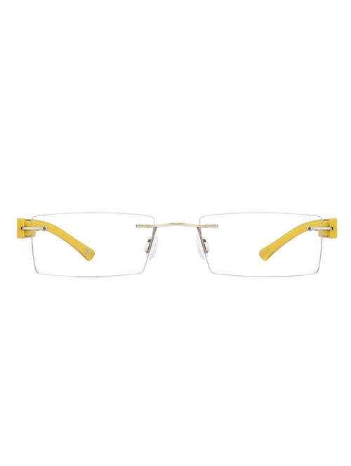 yellow rimless rectangle eyeglass - 11416159 - Very Small Image - 1
