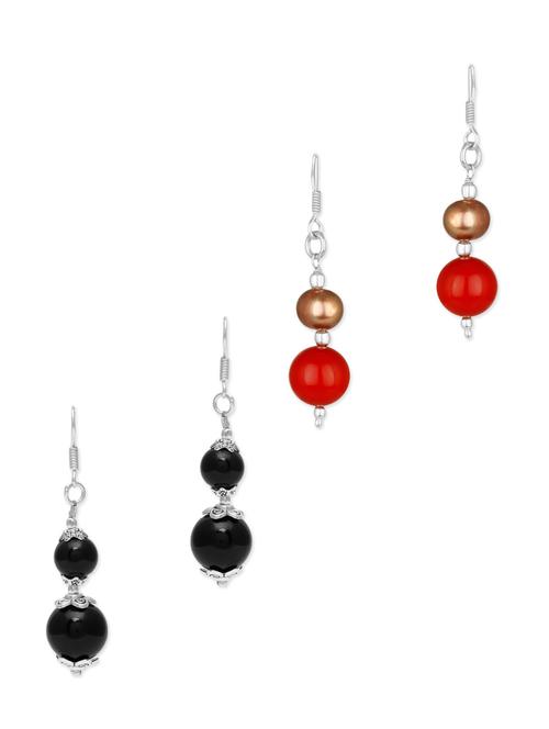 multi colored metal drop earrings combo - 11418797 - Very Small Image - 1
