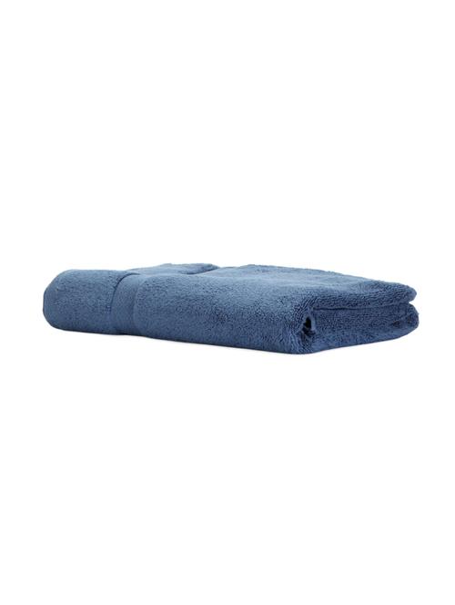 blue cotton bath towel - 11419306 - Very Small Image - 1
