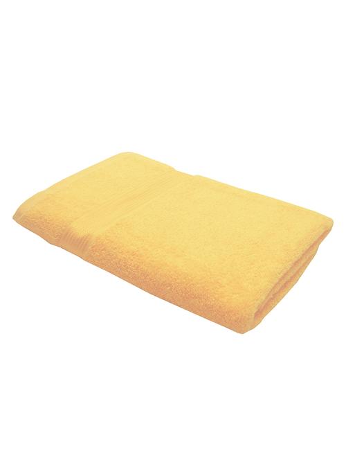 yellow cotton bath towel - 11419317 - Very Small Image - 1