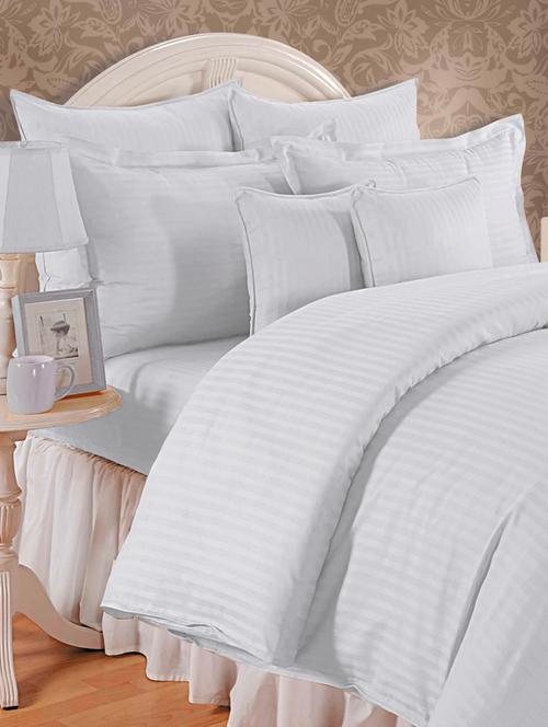 cotton single bedsheet with one pillow cover. - 11419384 - Very Small Image - 1