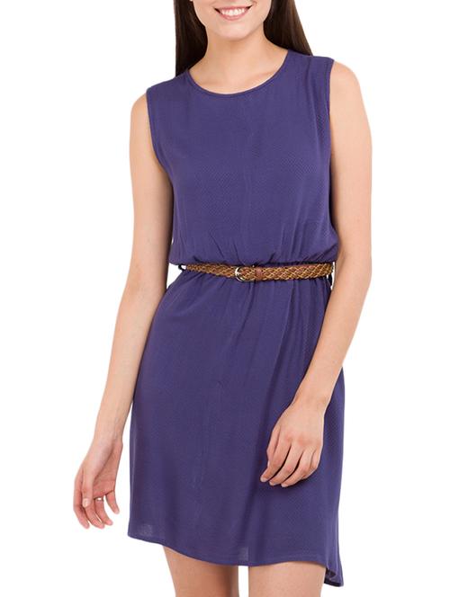 textured belted dress - 11420159 - Very Small Image - 1
