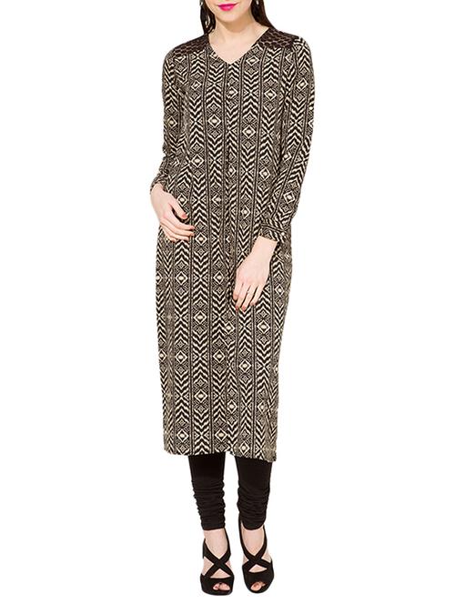 black printed tunic - 11420196 - Very Small Image - 1