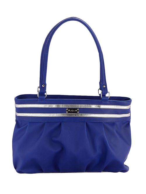 blue leatherette handbag - 11420955 - Very Small Image - 1
