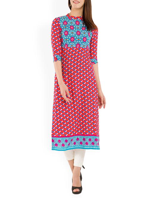 blue cotton kurta - 11421850 - Very Small Image - 1