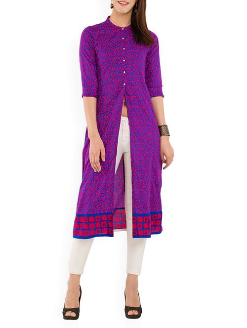 multi colored cotton kurta - 11421866 - Very Small Image - 1