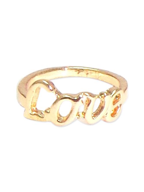 love letters gold metal hand ring - 11422721 - Very Small Image - 1