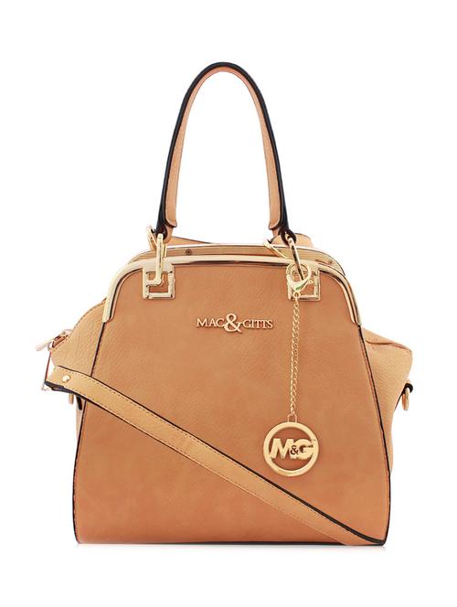 brown leatherette handbag - 11436401 - Very Small Image - 1