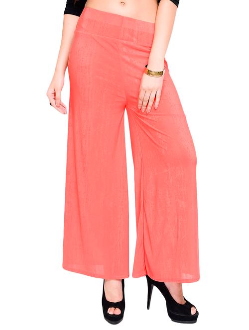 orange georgette palazzos - 11438408 - Very Small Image - 1