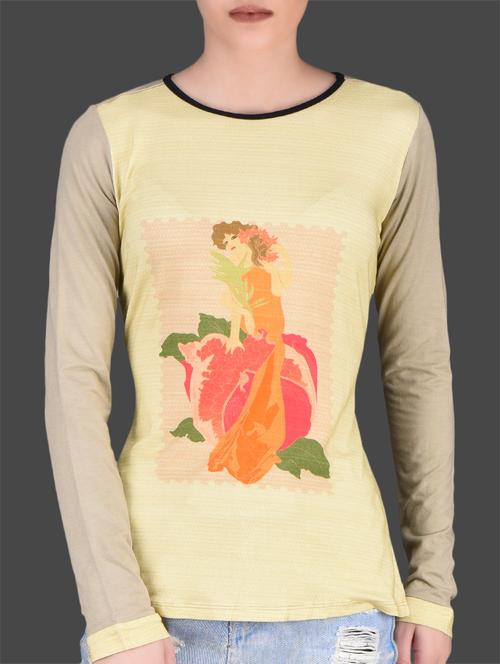 lemon yellow viscose t-shirt - 1143988 - Very Small Image - 1