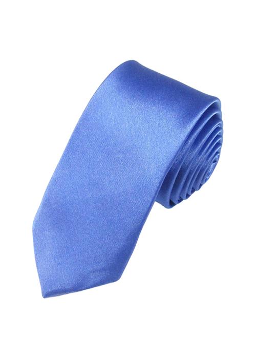 solid light blue cotton tie - 11440410 - Very Small Image - 1