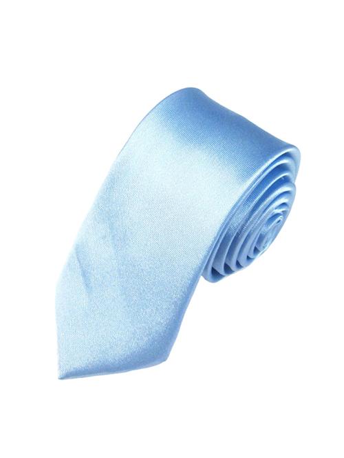 solid light blue cotton tie - 11440423 - Very Small Image - 1